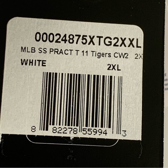 Detroit Tigers MLB Nike Premium Practice Shirt White Men's XXL 2012 Baseball HTF - Picture 10 of 13